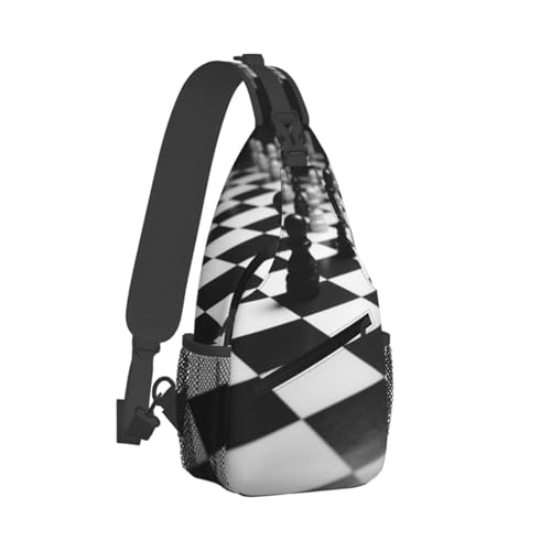 Bolso bandolera cruzado para hombre negro miniatura 2