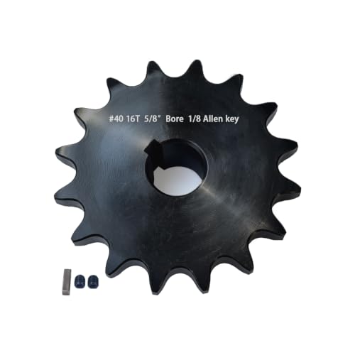 Image of #40 Sprocket 16T 5 /8 inch Bore Hardened Black Oxide