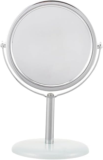 Table Top Round Makeup Mirror | Double-Sided Vanity Mirror | 360° Rotating Desktop Cosmetic Mirror | Portable Dressing Table Mirror for Makeup, Skincare & Grooming-picture-52