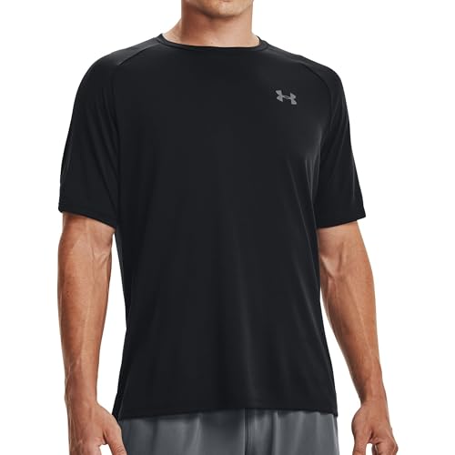 Under Armour Men's Tech 2.0 Short-Sleeve T-Shirt, Black (001)/Graphite, Large Tall