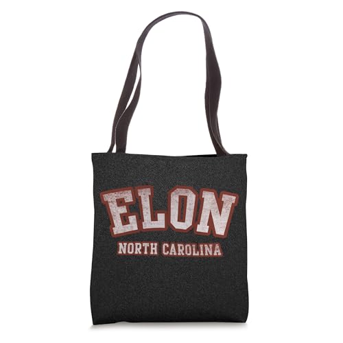 Bolso tipo tote deportivo con diseño de la Universidad de Elon, Carolina del Norte