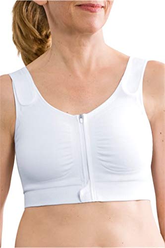 Amoena Leyla Seamless Post-Surgical Bra - White - 36/38