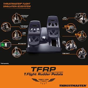 TFRP T. Flight Rudder Pedals - Controllo preciso del timone con tecnologia S.M.A.R.T per PC, PlayStation e Xbox - Controller - Immagine 7
