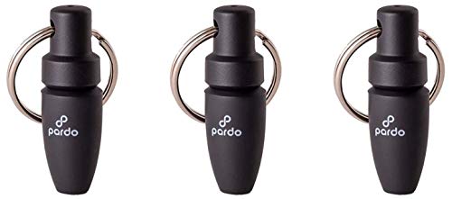 Pardo Cigar Punch - Pack of 3 Durable & Sturdy Keychain Cigar Cutter - Portable Cigar Draw Enhancer Tool in A Key Ring - Perfectly Handy Travel Cigar Punch Tool - Ideal as Gifts for Men