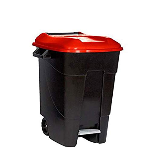 plustik 1 Contenedores móviles con pedal 100 l