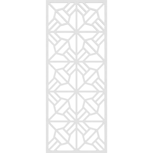 Image of 17 3 /8 inchW x 44 3 /8 inchH x 3 /8 inchT Auburn Decorative Fretwork Wall Panels in Architectural Grade PVC