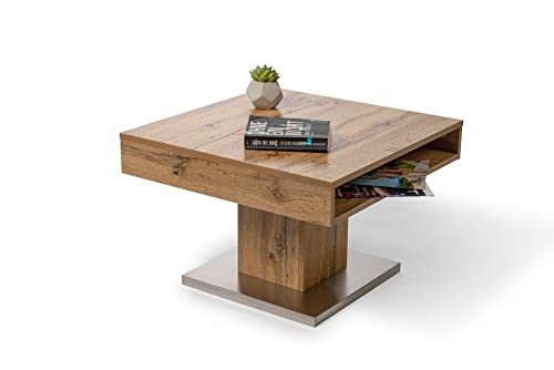 M2 Kollektion Couchtisch Mailand in Eiche Dekor, B/H/T = 75x45x75cm – Bild 3