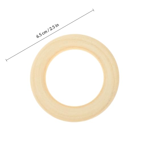 Anillos de madera para macramé y decoración de cortinas en salones modernos 3