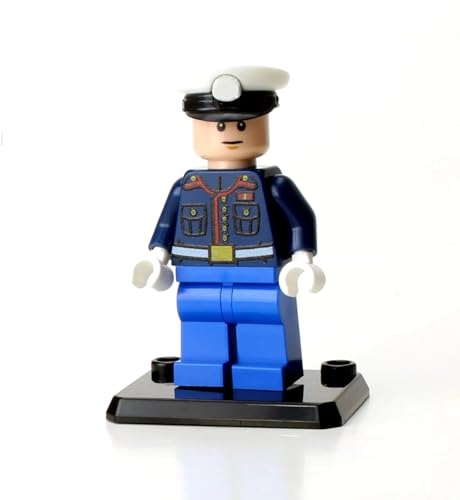 Battle Brick 1.6 Inches Tall Collectible Dress Uniform Marine Custom Minifigure | Genuine Minifig Printed in The USA | Great Gift for Ages 10+ to Adult AFOL