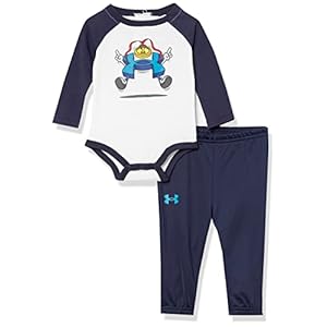 Under Armour boys Long Sleeve Tee Clothing Set, White, 2T US