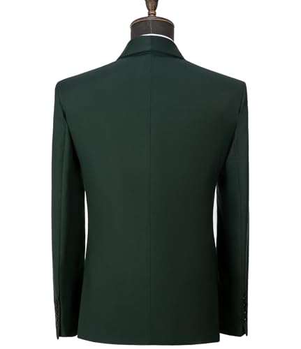 Men's Suit 2 Pieces Solid Prom Tuxedos Formal Shawl Lapel Groomsmen Suits Blazer Pant3