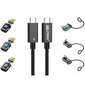 日本中小企業 Thunderbolt 5準拠ケーブル サンダーボルト5 80Gbps 双方向データ転送 240W急速充電 タイプｃ USB-C ケーブル 16K@60Hz 8K@60Hz 4K@...