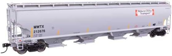 Walthers Proto 920-110323 HO Scale 67' Trinity 6351 4-Bay Covered Hopper - Ready to Run - Midwest DDG Transport MWTX #212676