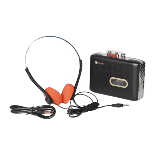 Enakshi Cassette to MP3 Player Gift Portable Cassette Recorder for Language Learning Black| Portable Audio & Headphones | Personal Cassette Players||