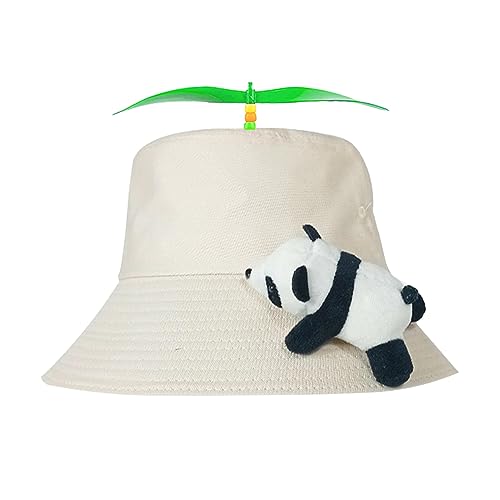 Gorra Helice,Sombrero de Hélice Sombrero de Pescador Helicóptero Hélice Gorras de Animales Sombrero Colorido con hélice Fluorescente para Apto para Adulto y niño（58cm）