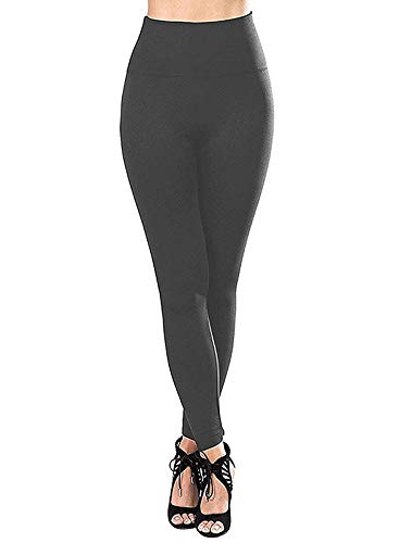 Image of Brachy Women's Imported Winter Ankle Length Leggings /Feather Hot Woolen Legging /Thermal Pants /Winter Thick Warm Fur Inside Leggings Fit -Free Size (28 to 36) BCA FURLEG0X7 Grey