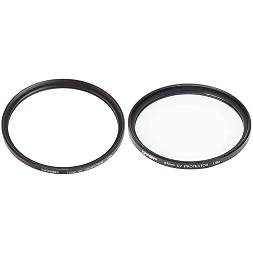 Tiffen 77UVP 77mm UV Protection Filter, Black & 67UVP 67mm UV Protection Filter