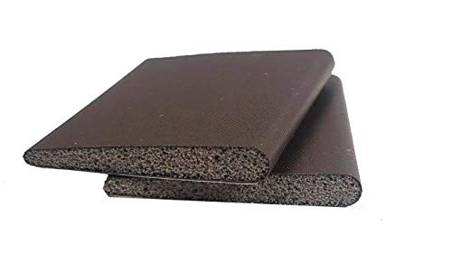 Door Corner Seals, Pack of 2 Brown Pads for Doors jamb Protection from dust Moisture and Draft