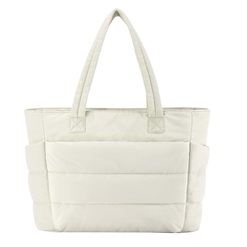Image of PALAY Tote Bag for Woman Lighweight Puffy Laptop Hand Bag Travel Quilted Women Handbags Carry-On Bags for Travel, Gym, Work, School