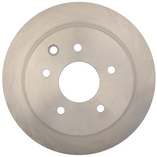 Image of ACDelco Silver Rear Brake Rotor 18A1321A | GM 19261781 Brake Rotors for Select Nissan Altima, Juke, Sentra, Nissan Maxima and more
