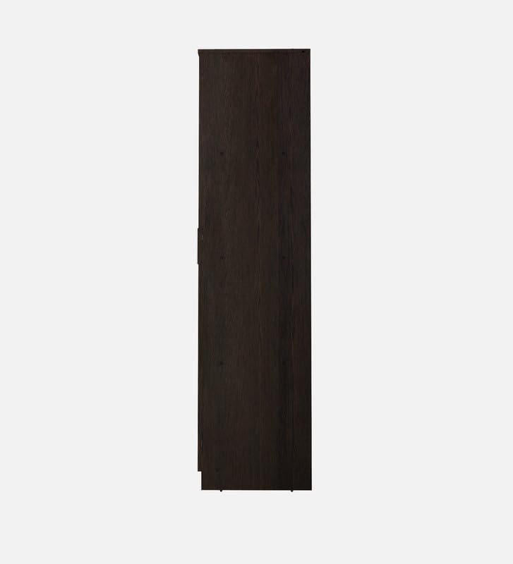 Image of Echo Multipurpose 1 Door Wardrobe /Spacious 4 Shelves with Drawer Engineered Wood 1 Door Wardrobe (Finish Color - Dark Wenge, Knock Down)