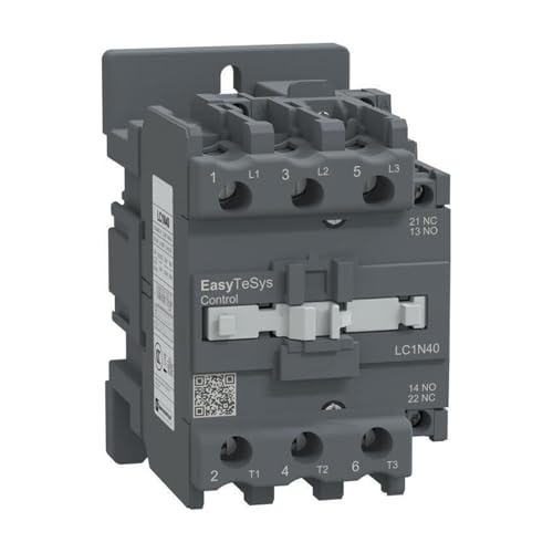 Contacteur tripolaire LC1N40B5N pour circuit électrique triphasé 40A