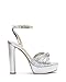 Jessica Simpson Women's Immie Platform Sandal Heeled, Silver, 8