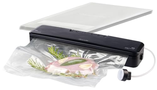 Rosenstein & Söhne Vakuumgerät: 2in1-Vakuumierer für Folien bis 30 cm und Dosen, 70 kPa, 180 W (Vakuum-Folienschweißgerät, Vakuumierer für Vakuum-Beutel) Rosenstein & Söhne Vakuumgerät: 2in1-Vakuumierer für Folien bis 30 cm und Dosen, 70 kPa, 180 W (Vakuum-Folienschweißgerät, Vakuumierer für Vakuum-Beutel)