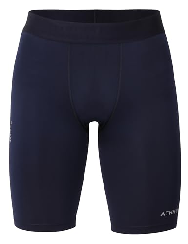 Image of 4-Way Lycra Compression Shorts for Men | Tight Skin Fit, Non Padded | Cycling Running Workout Gym Cricket Football Sports | Tummy Tuck Recovery Muscle Support | Quick Dry Anti-Chafe