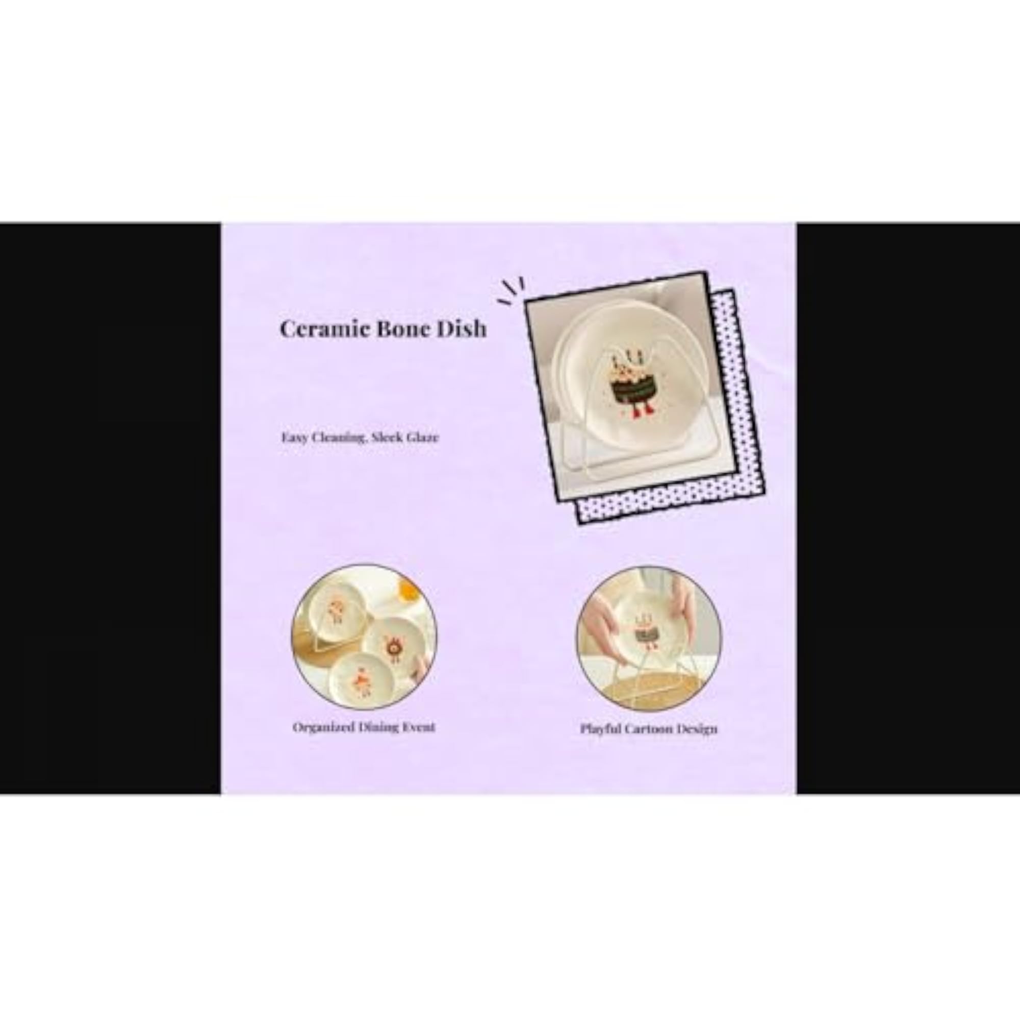Ceramic Bone Dish, Small Decorative Plate, Cute Tableware for Home Donut