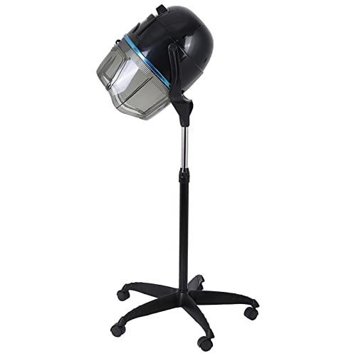 Professional Floor Bonnet Hair Dryer with Wheels Stand Up Rolling Hair Dryer Stand Hair Dryer Hair Bonnet Dryer Salon Hair Styling Tools Hair Dryer with Wheels Adjustable Hooded