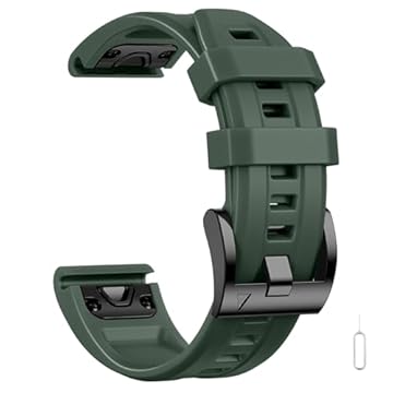 Pulseiras de relógio de 26 mm compatíveis com Garmin Fenix 7X Pro Sapphire Solar Fenix 6X 5X Fenix 8 Tactix Delta de 51 mm, pulseira de silicone esportiva de ajuste rápido para Garmin Fenix 3 HR/5X
