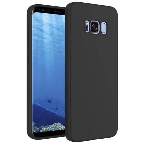 ULXITEYU Soft TPU Slim Case for Samsung Galaxy S8, Lightweight, Snug Fit, Drop-Resistant, Shock-Absorbent, Scratch-Resistant, Black