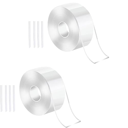 2Pcs Transparent Creative Nano Tape Bubbles, DIY Multiple Play Methods Intellectual Development Nano Tape Kneading Toys, Double Sided Nano Tape Elastic Bubble DIY Craft Kit, Party Supplies, Bubbles