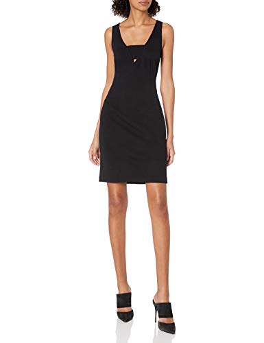 Trina Trina Turk Women's Sage Sleeveless Cutout Sweater Knit Dress, Black, 8