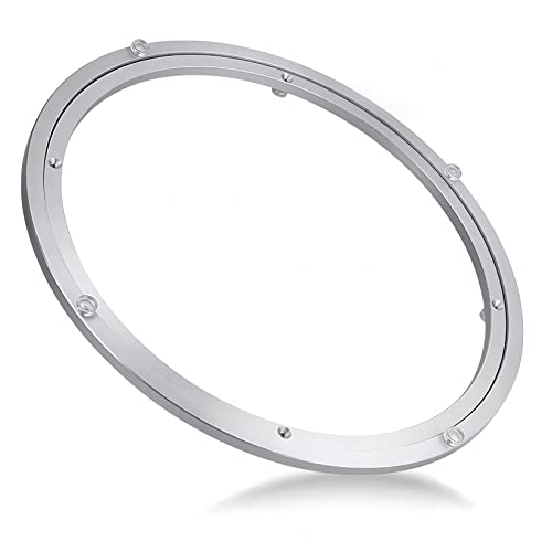 ESOYAWE Heavy Duty Lega Alluminio Giradischi Cuscinetti, Piatto Girevole per Tavolo da Pranzo Rotondo/TV/Display Alimentare/Scultura da Tavolo, Antiscivolo Antiruggine Piastra Girevole