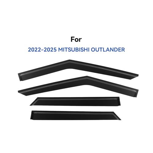 Image of Window Visors Rain Guards for 2022 2023 2024 2025 2026 Mitsubishi Outlander, Out-Channel Window Vent Wind Deflectors Visors Shades for 22 23 24 25 26 Mitsubishi Outlander