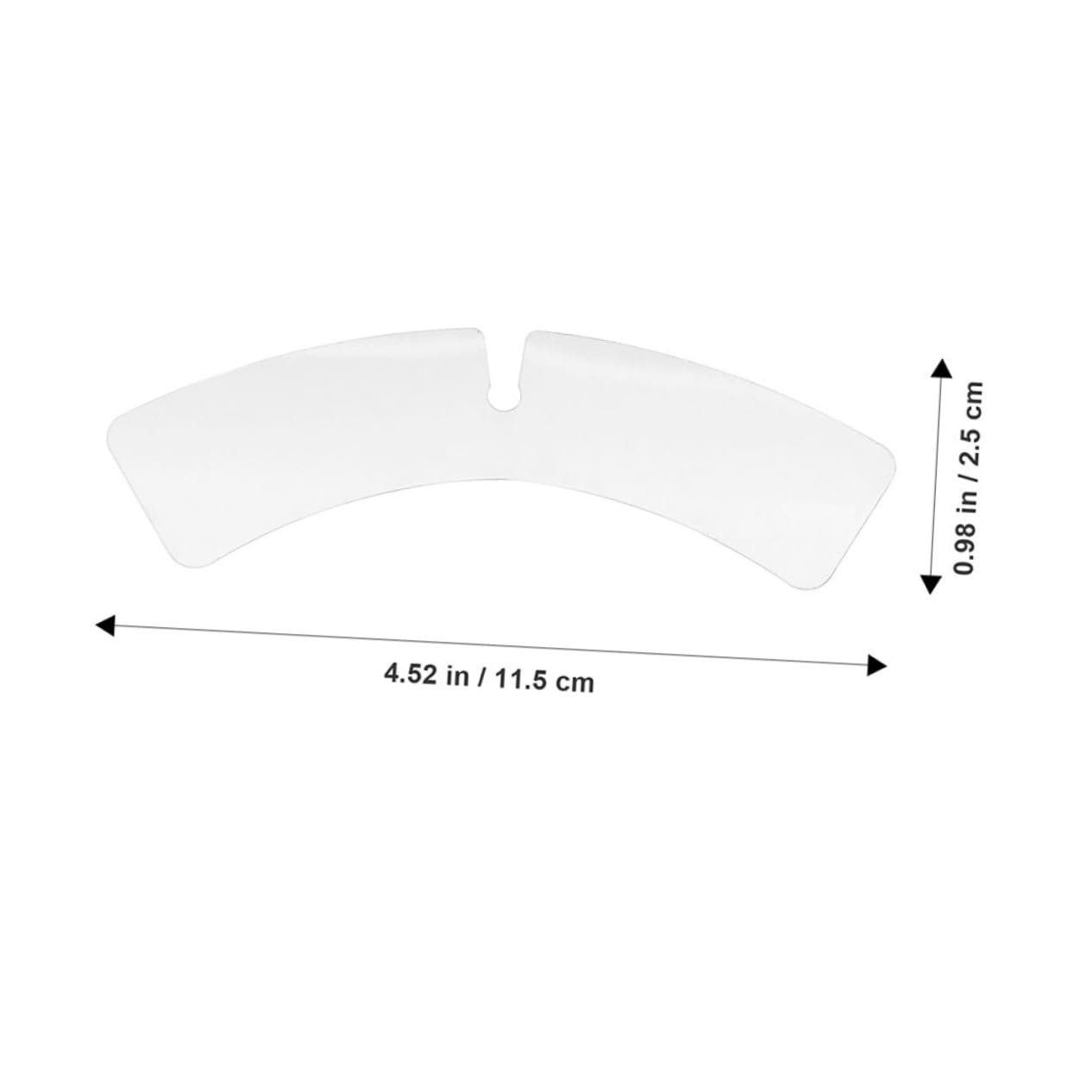 Homoyoyo Shirt Collar Inserts for Men Women 100pcs Plastic Collar Stays Nonslip Backing for Use