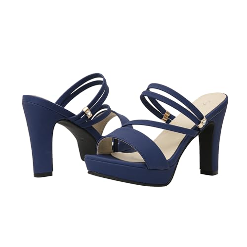 getmorebeauty Women's Chunky High Heels Slingback Sandals Open Toe Ankle Strap Slip On Platform Dress Shoes2