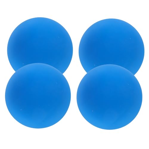 KICHOUSE 4 Pcs Training Balls High Bounce Rubber Racket Practice Balls for Adults Lightweight Design for Coordination and Reaction Improvement