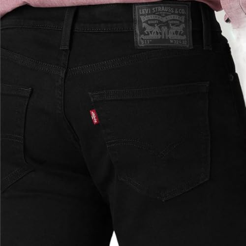 Image of Levi's Men's 511 Black Slim Fit Mid Rise Jeans