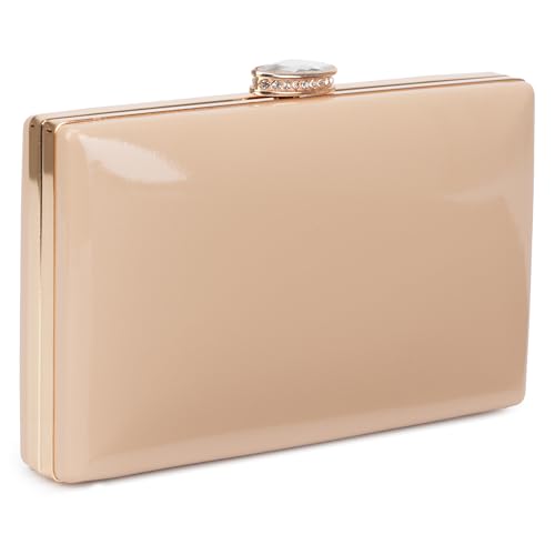 Image of Patent Leather Clutch Purses for Women Glossy Evening Bag