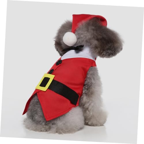 Disfraz de Navidad para perro POPETPOP con gorro y ropa miniatura 4