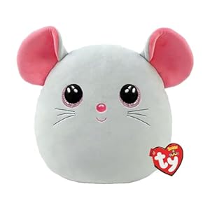 Ty Toys – Squish a Boo Mouse Catnip – 31 CM 2009138 Grey.