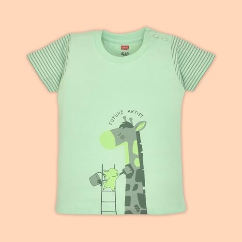 Image of LuvLap Baby Boys Regular Fit 100% Cotton Full Sleeves Boys T-Shirt Set Pack of 3