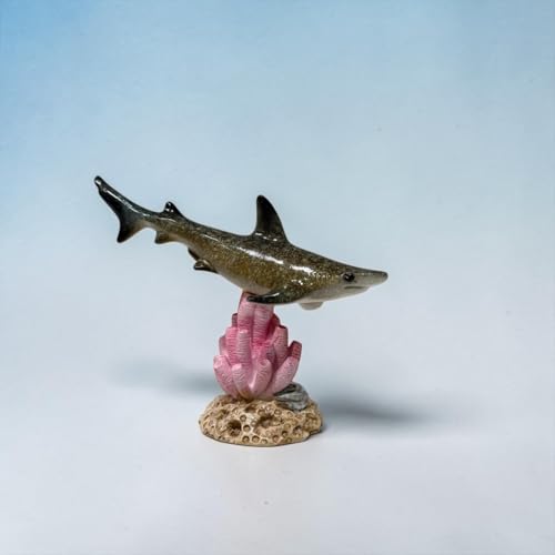 Image of AUGEN Polyresin Two Shark Statue Showpiece for Home Decor Decoration and Gifting (Set of 2)(1767F712, 10.5cm)
