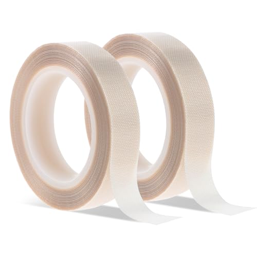 Image of 2 Rolls 1 /2 Inch x 33 Feet Drawer Slide Tape, Low Friction Tape Squeak Resistant, Abrasion Resistant Glide Tapes, Surface Protection Tapes for Wood, Cabinet, Curtain, Furniture, White