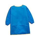 [WESIEVYA] 防水 ペイントエプロン 長袖 子供用 アートスモック 調節可能な留め具付き 繰り返し使用可能 絵画 水彩絵の具から服を保護 対応