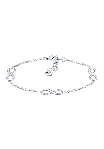 Preisvergleich Produktbild Elli Armband Damen Infinity Symbol Love Unendlichkeit in 925 Sterling Silber
