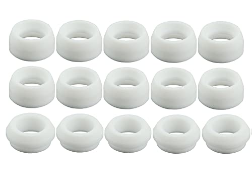 Image of RIVERWELD TIG Welding Torch Insulator Cup Heat Shield Gasket 18-7 18CG 15pc | Fit PTA DB WP 17 18 26 TIG Welding Torch Accessories Consumables